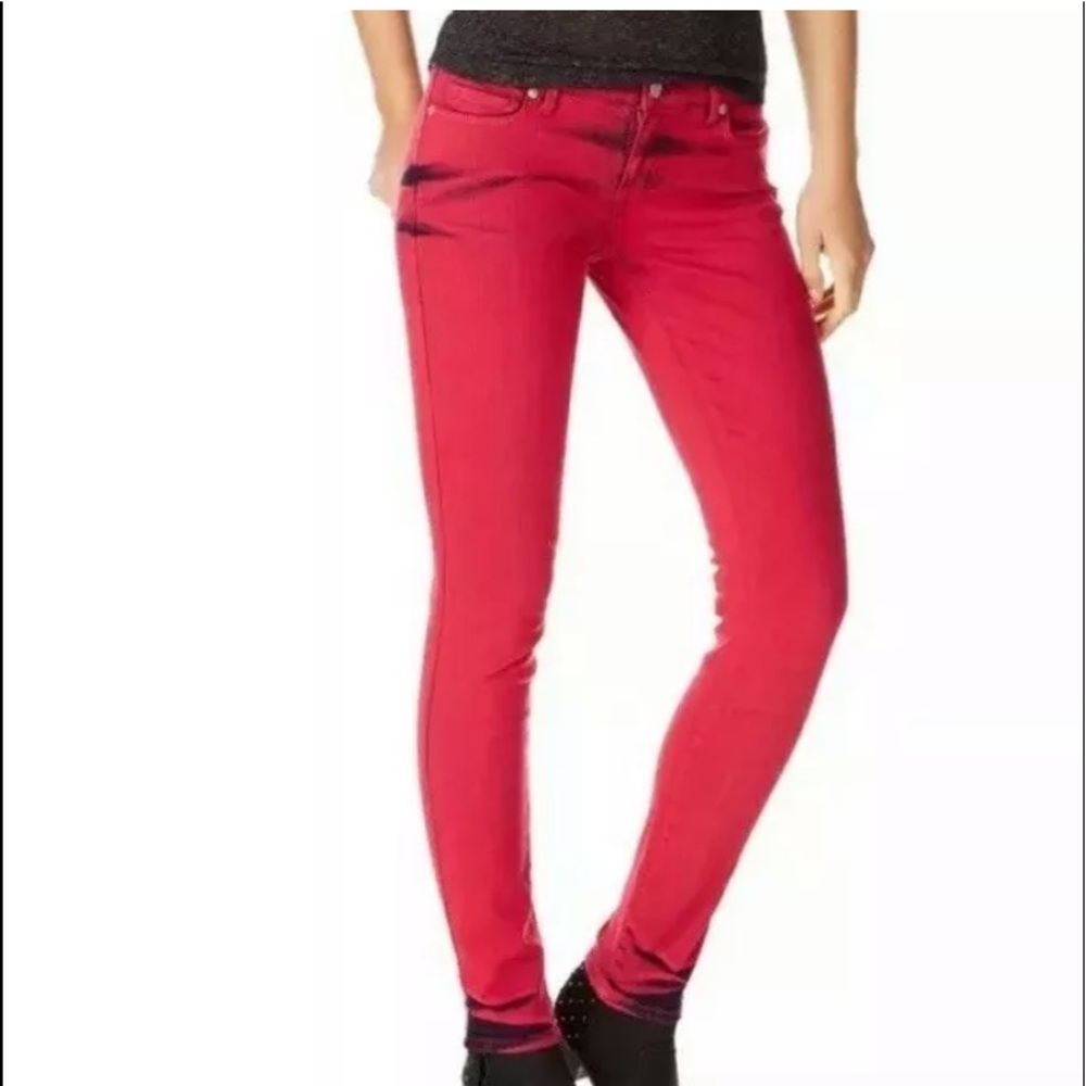 Aeropostale 2 Pink Skinny Lola Overdyed Jegging